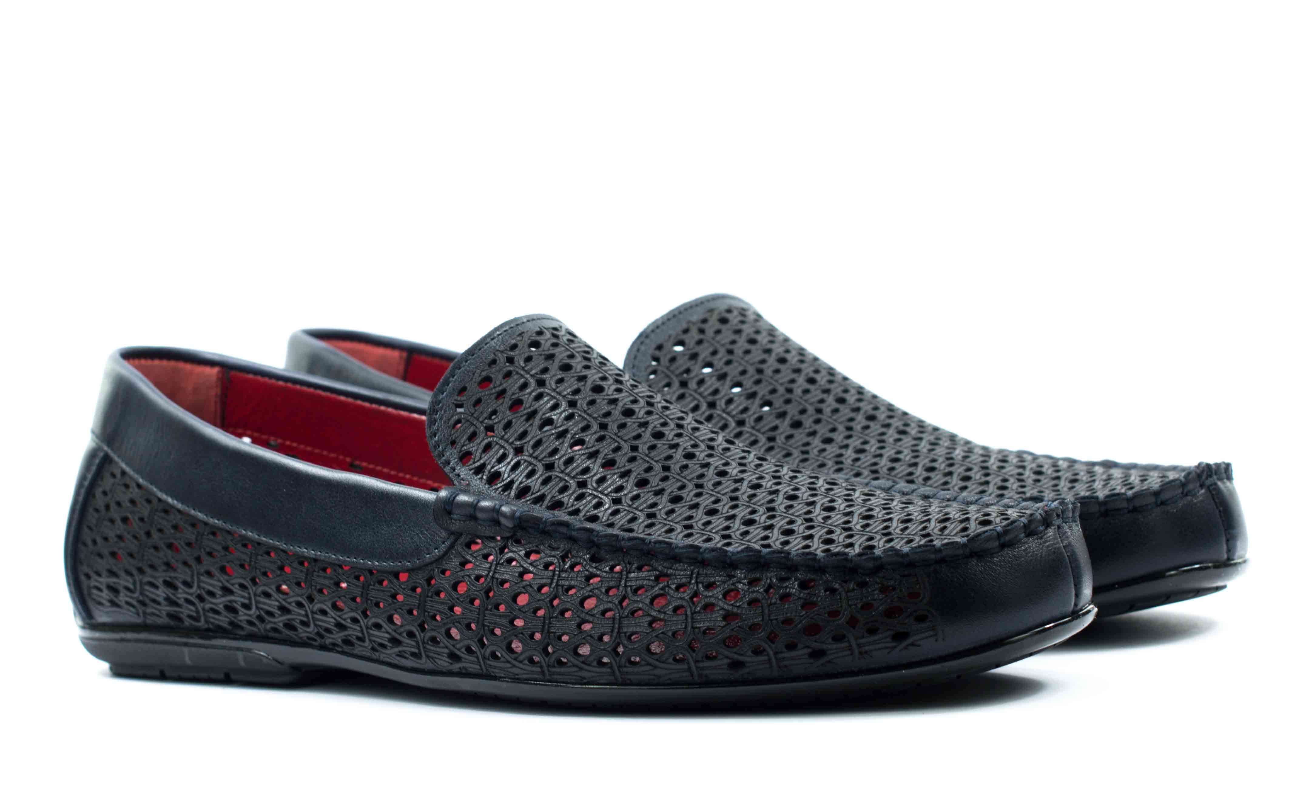 Мужские Мокасины Натур. Шкіра STEPTER * 6387 СИНИЕ