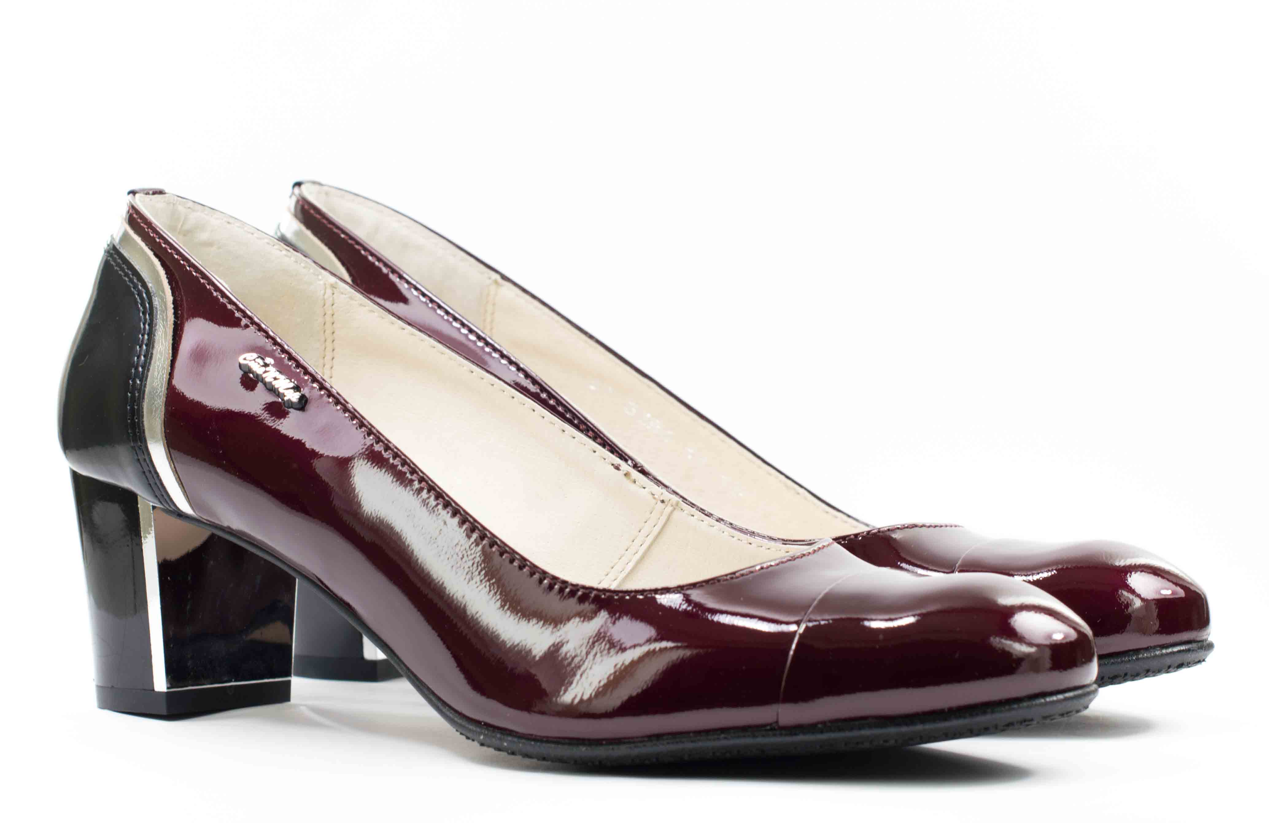 Женские Туфли лодочки Натуральный Лак STEPTER * 5286 Бордовые