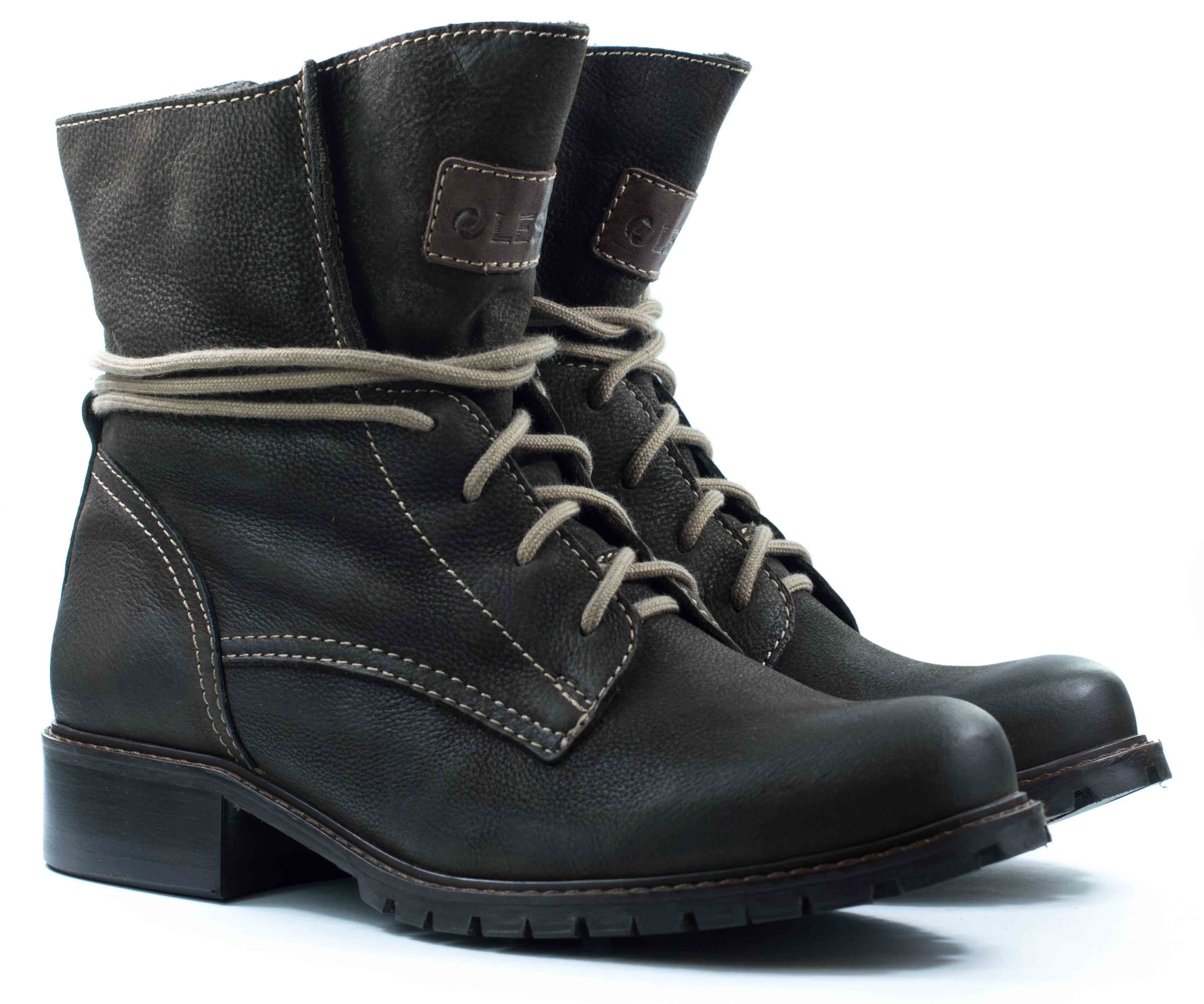 Женские Ботинки Нубук LESTA * 6448-7-2039