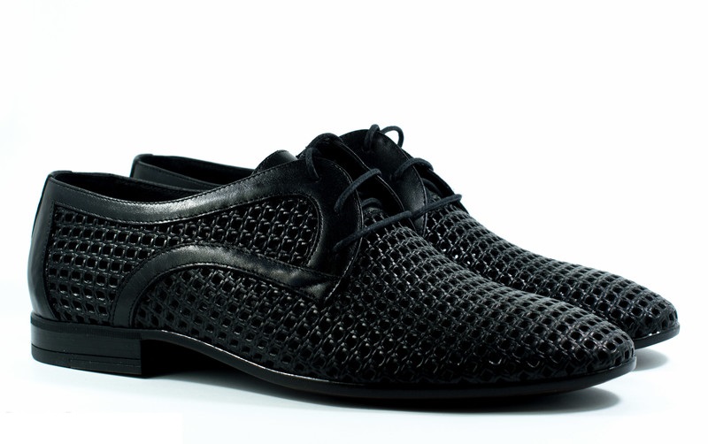 Мужские Туфли модельные Натур. Шкіра STEPTER * 6143 Чёрные