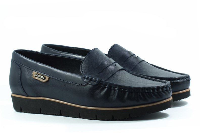 Женские Мокасины Натур. Кожа STEPTER * 6059 СИНИЕ