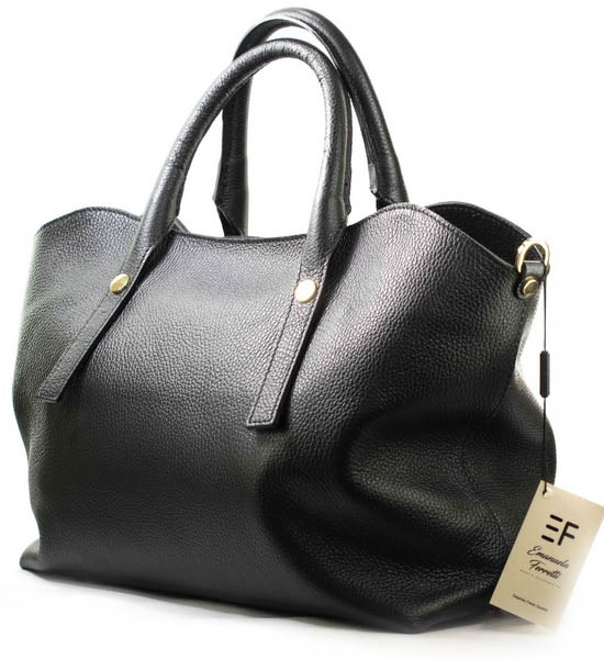 Женские Сумки Натур. Кожа EMANUELA FERRETTI * 6551 ЧЁРНЫЙ