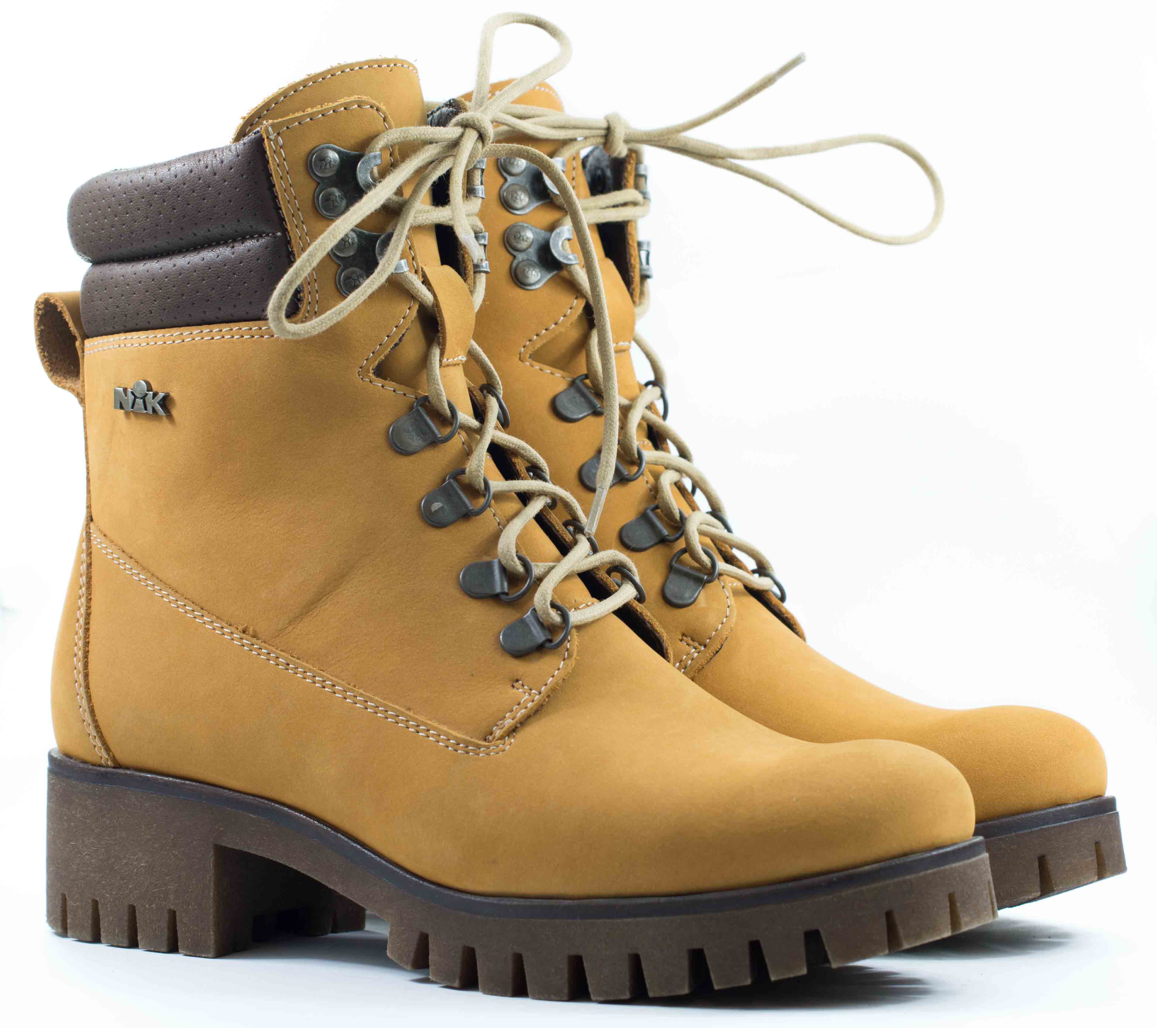 Женские Ботинки Нубук NIK * 08-0345-405