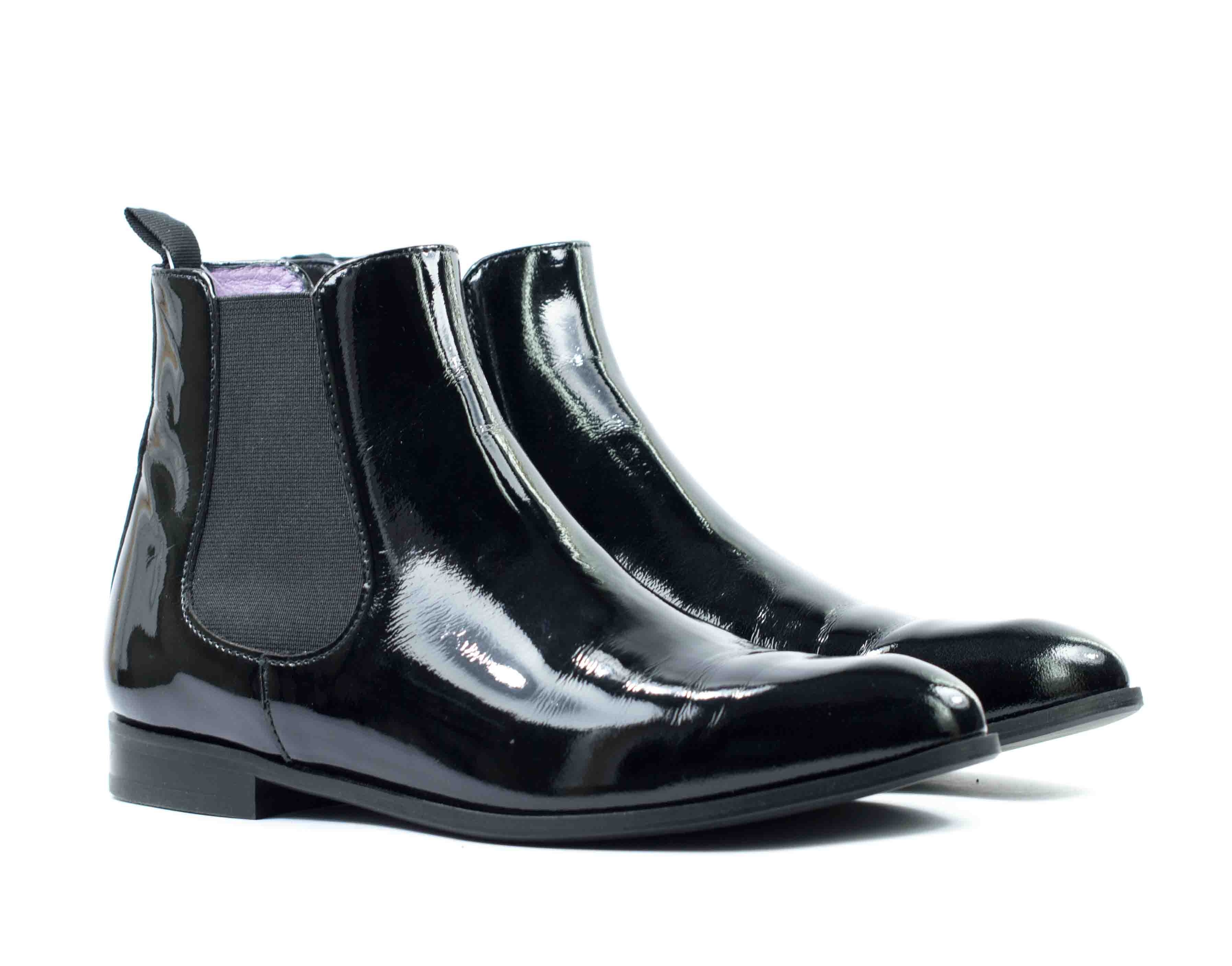 Женские Черевики челсі Натуральний лак  7MIL * 629127