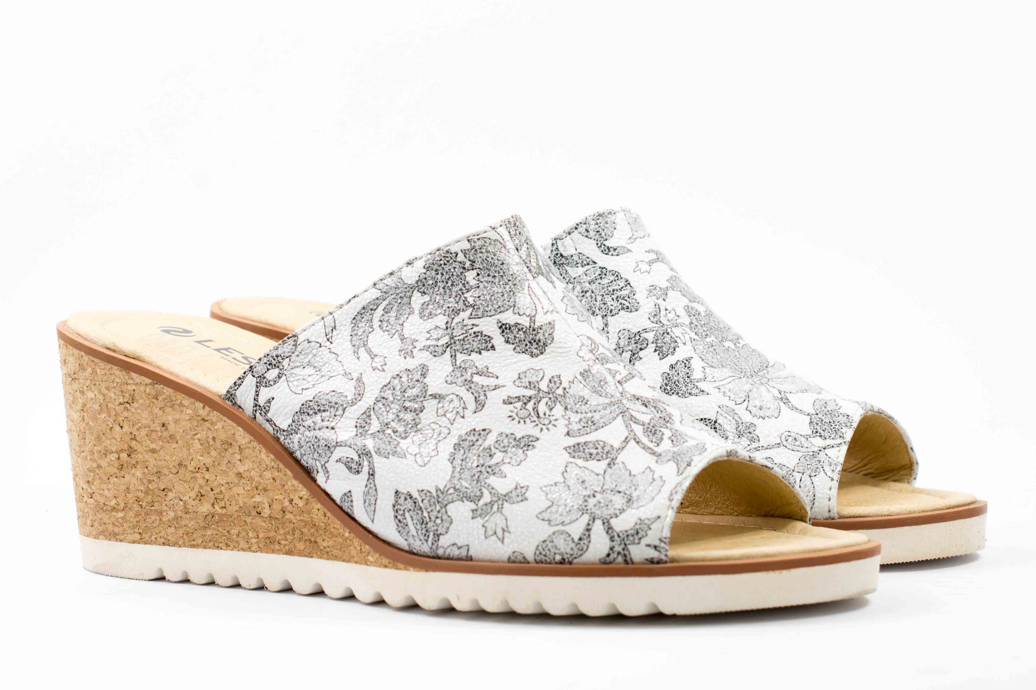 Женские Шлёпанцы Натур. Кожа LESTA * 1255-1-73A5