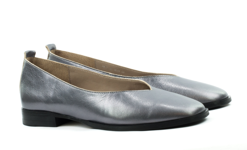 Женские Туфли комфорт Натур. Кожа 7MIL * 1077208A СЕРЫЕ