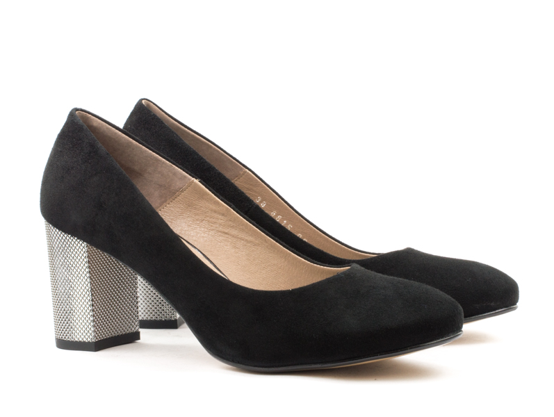 Женские Туфлі човники Замша STEPTER * 6815 Чёрные