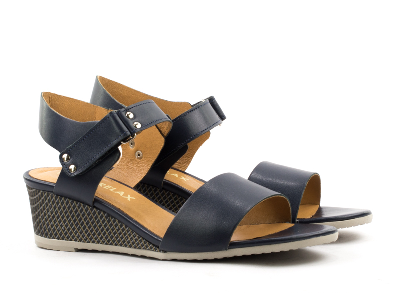 Женские Босоножки танкетка Натур. Шкіра RYLKO * 662