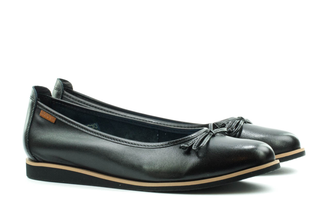 Женские Балетки Натур. Кожа NESSI * 77706 ЧЁРНЫЕ 3