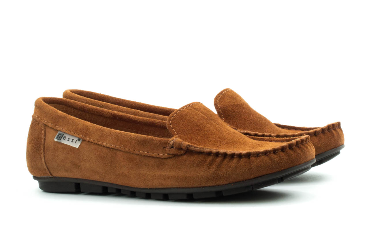 Женские Мокасины Замша NESSI * 17130 КОРИЧНЕВЫЕ