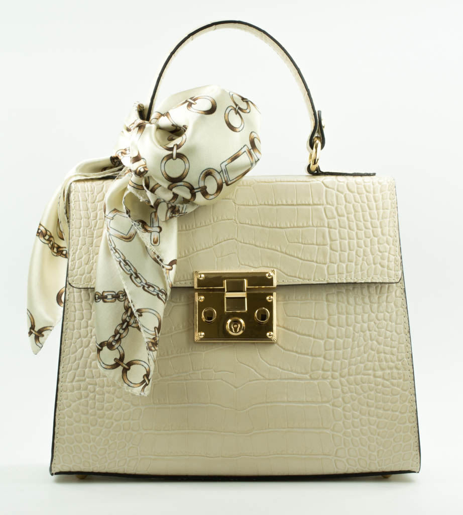 Женские Сумки Натур. Кожа EMANUELA FERRETTI * 85123 БЕЖЕВЫЙ