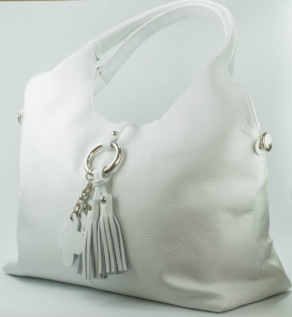 Женские Сумки Натур. Кожа EMANUELA FERRETTI * 85318 БЕЛЫЙ