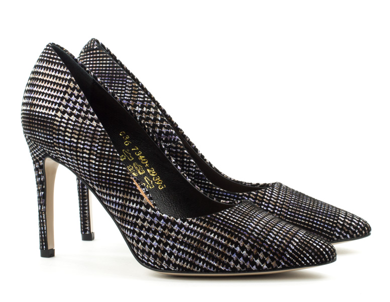 Женские Туфли лодочки Натур. Кожа BEST BUT * 7340TAS-239 Клетчаты