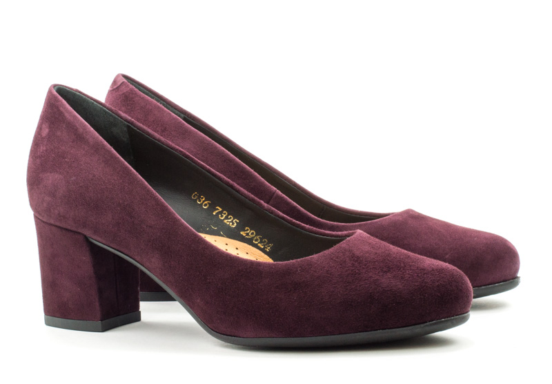 Женские Туфли лодочки Замша BEST BUT * 7325020-205 Бордовые