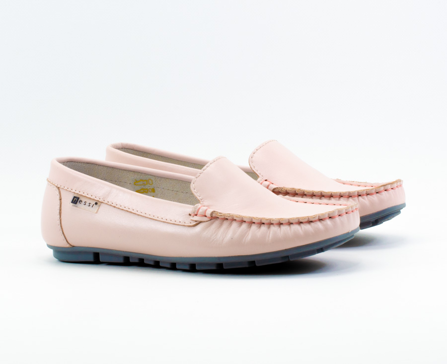 Женские Мокасини Натур. Шкіра NESSI * 17130-3  РОЗОВЫЕ