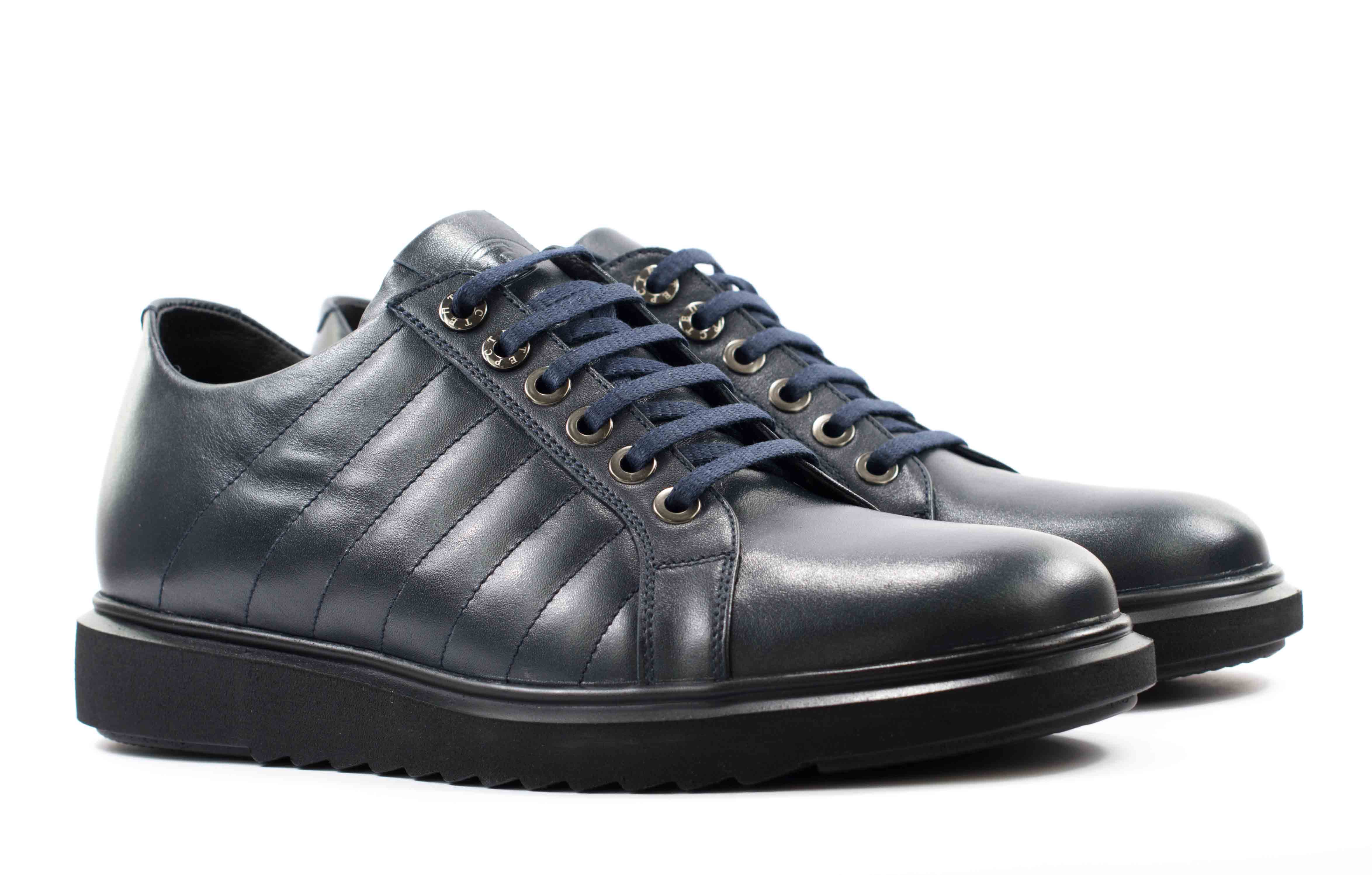 Мужские Туфли комфорт Натур. Кожа STEPTER * 5733 СИНИЕ