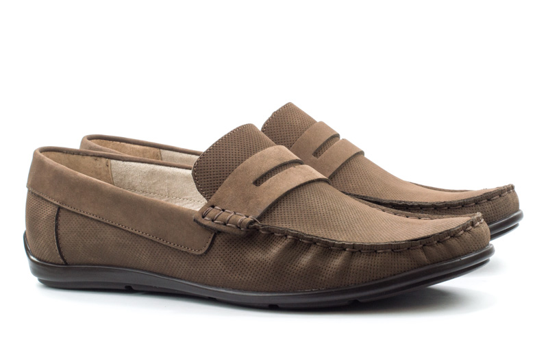 Мужские Мокасини Натур. Шкіра NIK * 03-0955-02-5-02-03