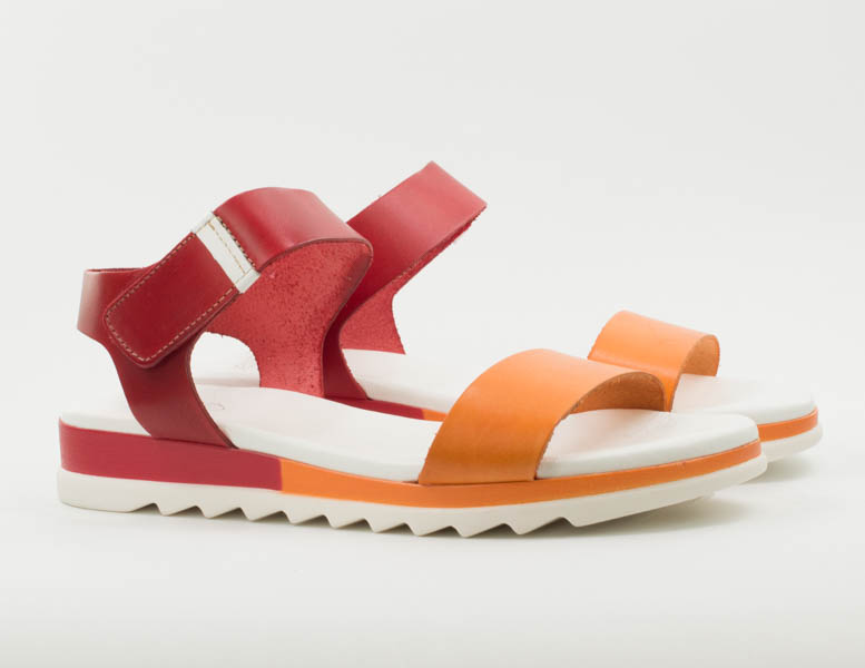 Женские Босоножки танкетка Натур. Шкіра PRESSO * 4320