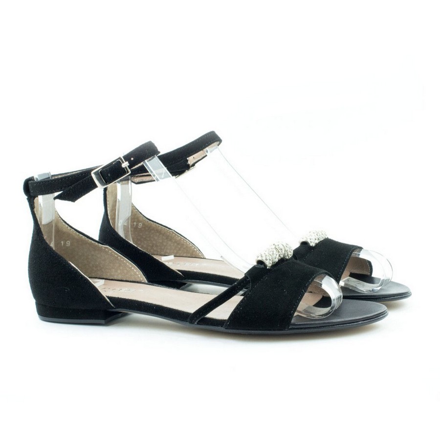 Женские Босоножки Замша STEPTER * 6791 ЧЁРНЫЕ