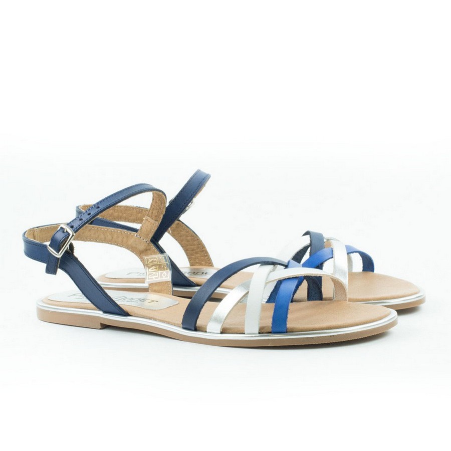 Женские Босоножки танкетка Натур. Шкіра PILAR MONET * 24001