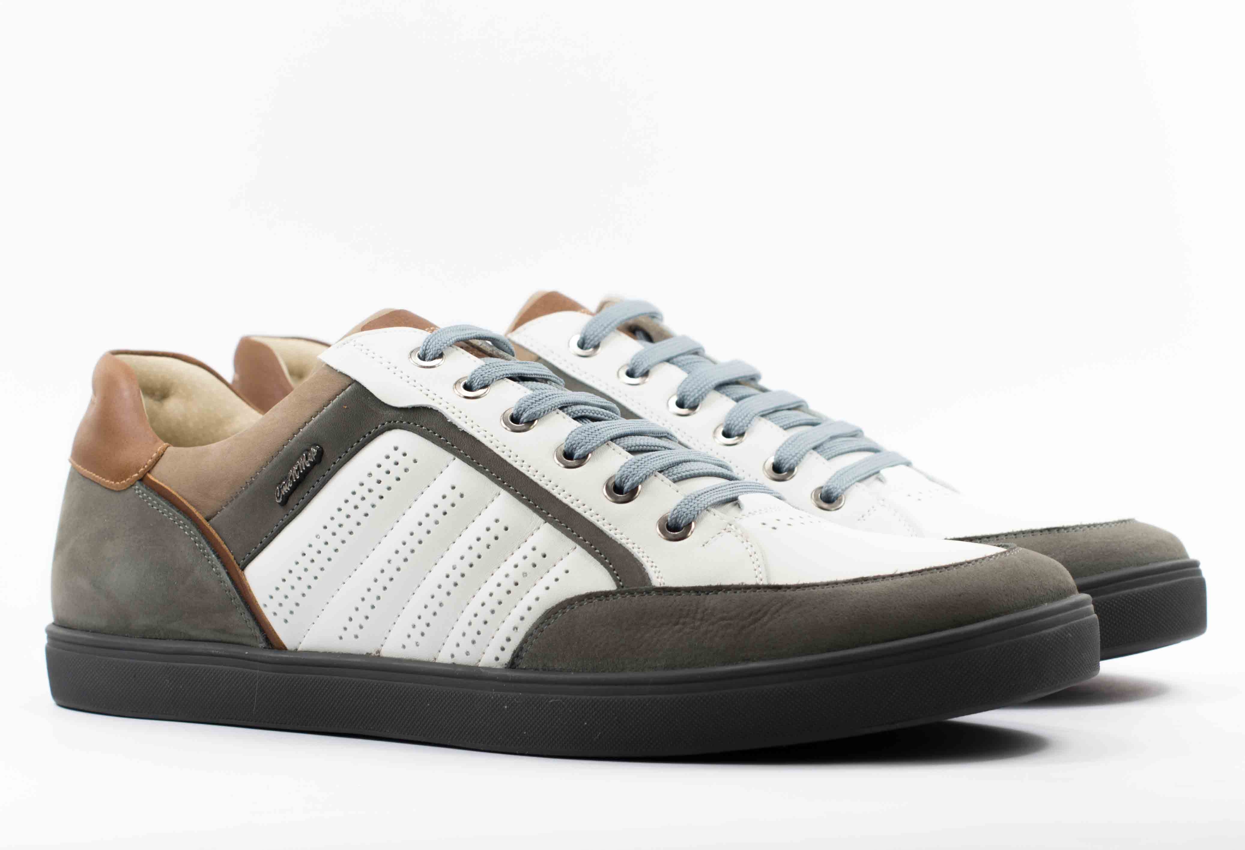 Мужские Кроссовки Натур. Кожа STEPTER * 5315 СЕРЫЕ