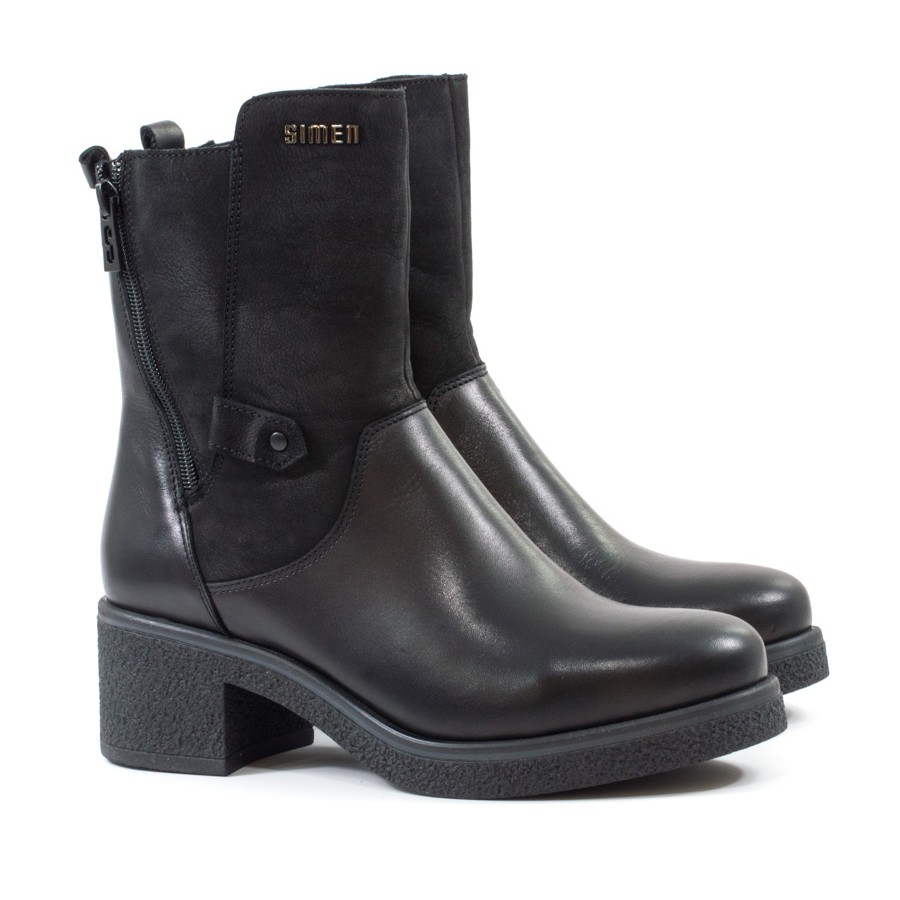 Женские Ботинки Нубук,Кожа SIMEN * 1762A