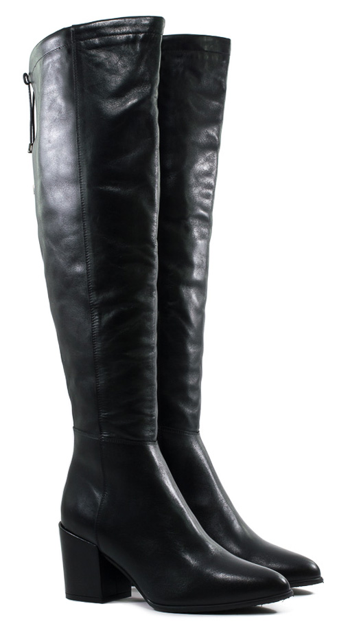 Женские Ботфорты Натур. Шкіра NESSI * 19657