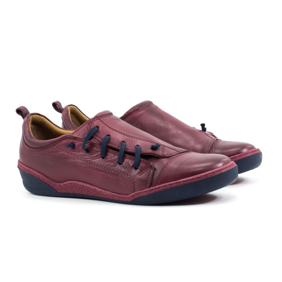 Женские Туфли комфорт Натур. Кожа SAFESTEP * 19507 БОРДОВЫЕ