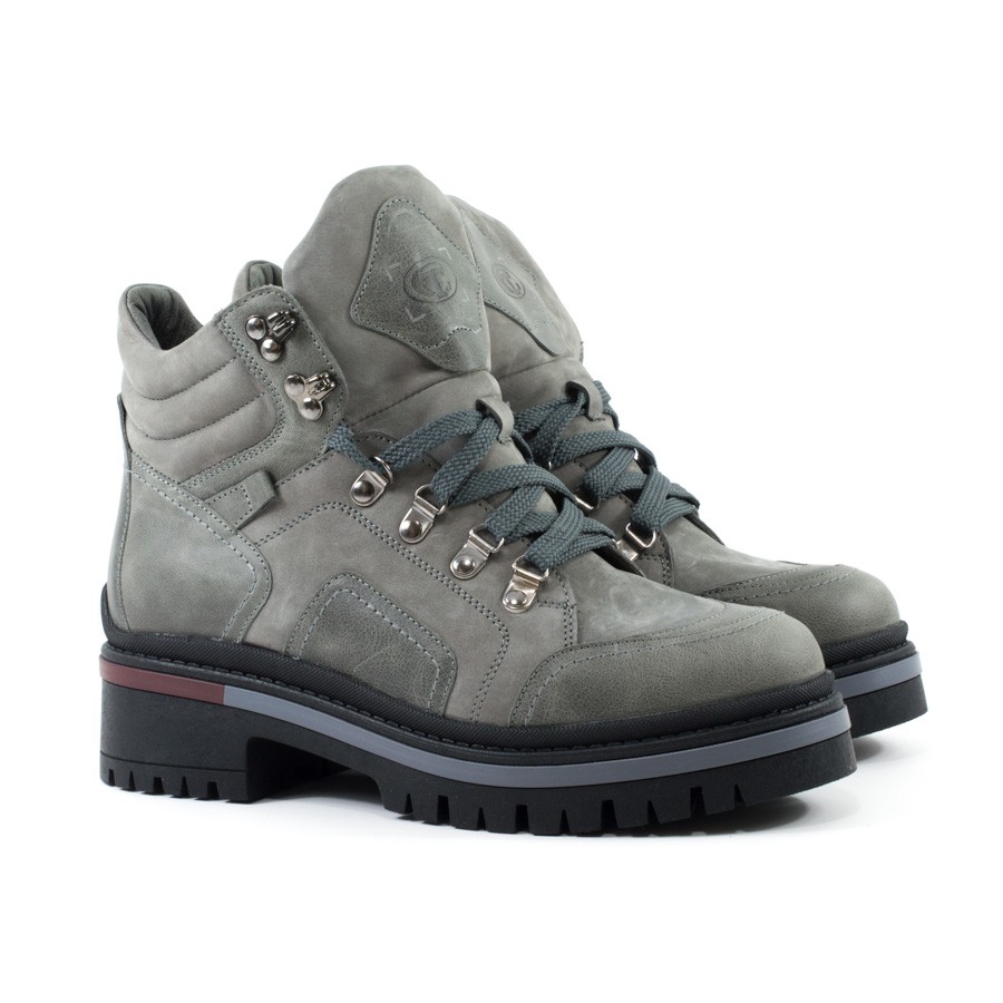 Женские Ботинки комфорт Натур. Шкіра STEPTER * 7085 Серые