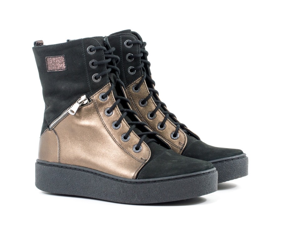 Женские Ботинки комфорт Нубук,Шкіра MARCO * 1269B-652