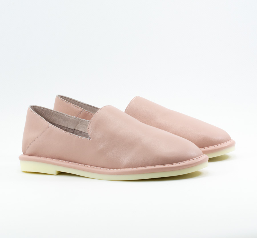 Женские Слипоны Натур. Шкіра VITTO ROSSI * T9816-1 Розовые