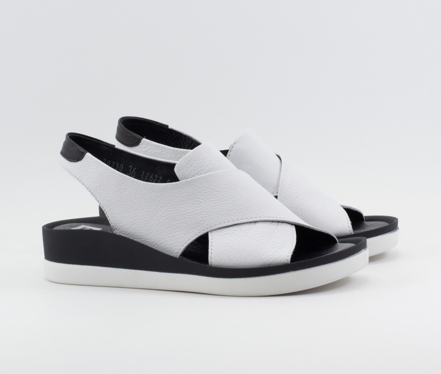 Женские Босоніжки Натур. Шкіра NESSI * 20730 bialy