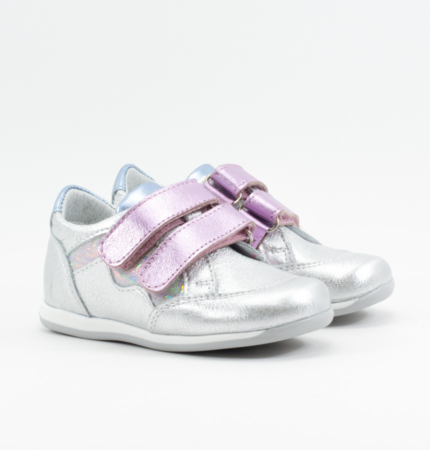 Детские Кросівки Натуральна шкіра SHAGOVITA * 21151 Серебряные