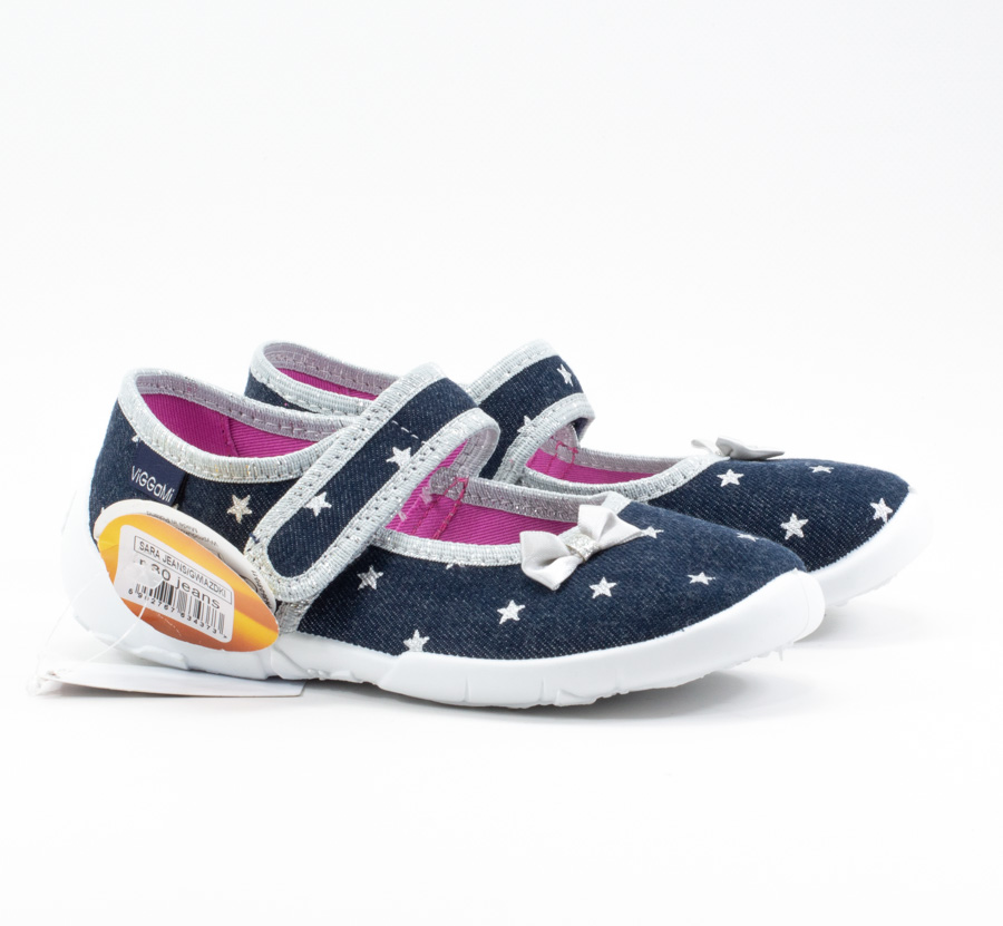 Детские Тапочки Текстиль VIGGAMI * Sara jeans-gwiazdki
