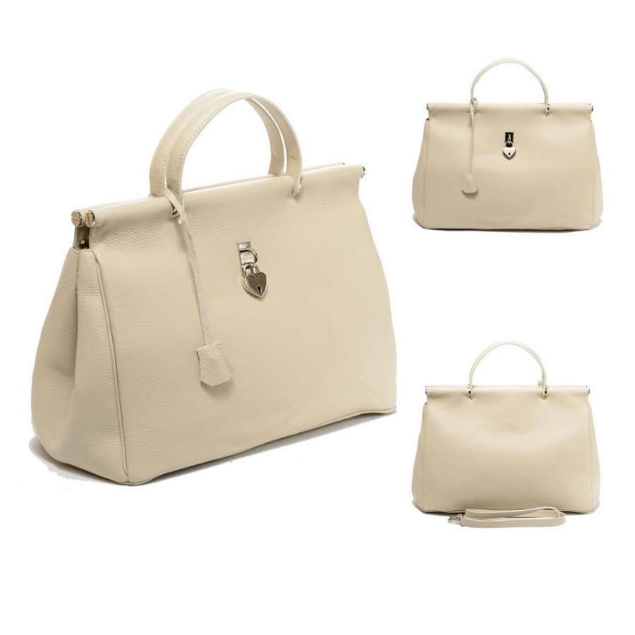 Женские Сумки Натур. Кожа EMANUELA FERRETTI * 10211 БЕЖЕВАЯ