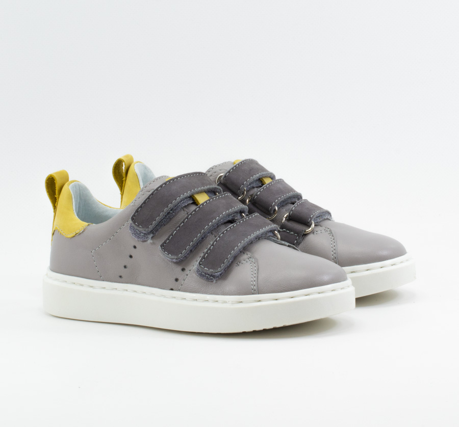 Детские Кроссовки Натур. Шкіра MIDO NOSTER * 30-38 СЕРЫЙ