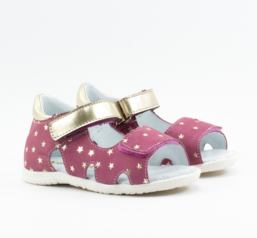 Детские Босоніжки Нубук,Шкіра MIDO NOSTER * 162 БОРДОВЫЙ