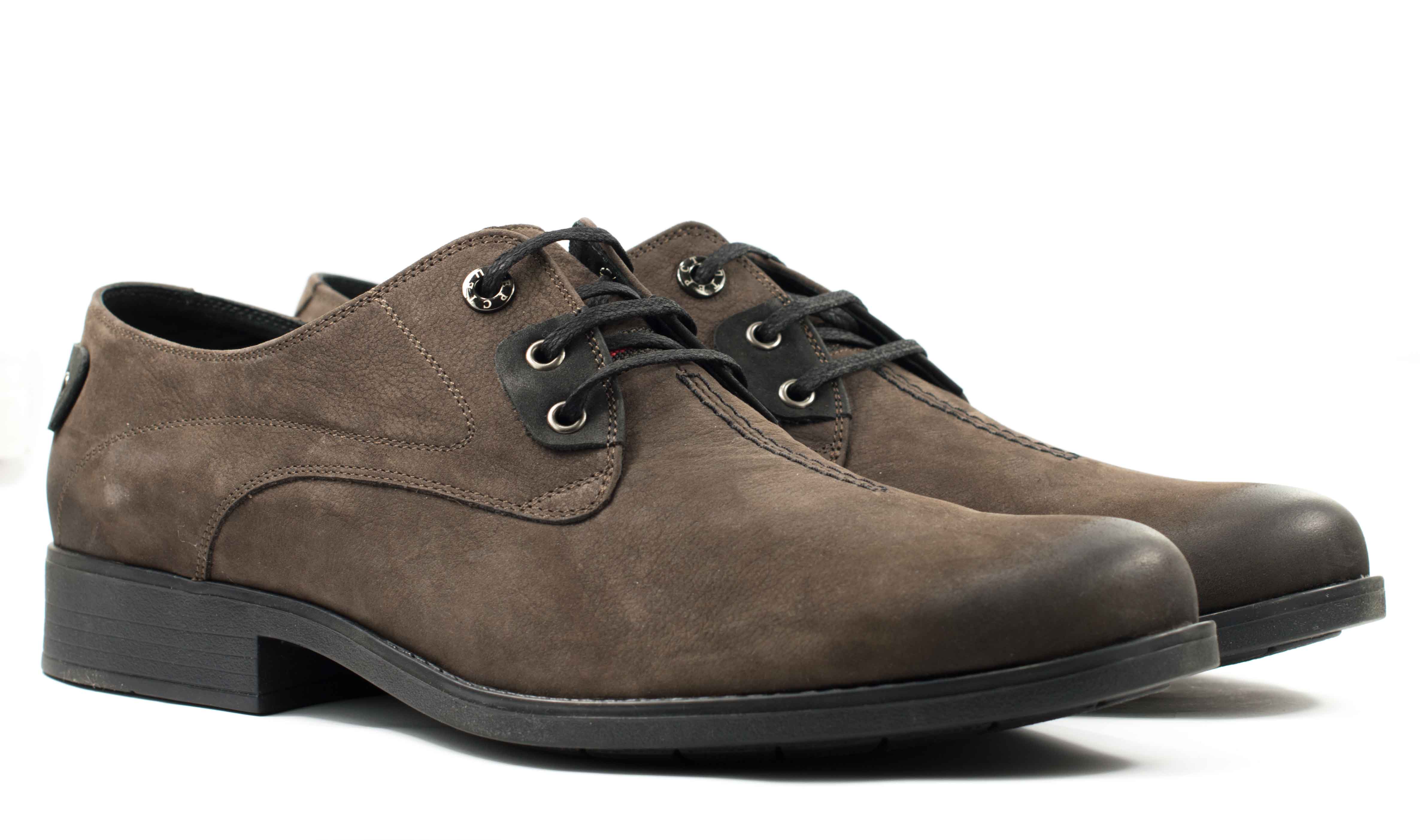 Мужские Туфли комфорт Нубук STEPTER * 4780 КОРИЧНЕВЫЕ