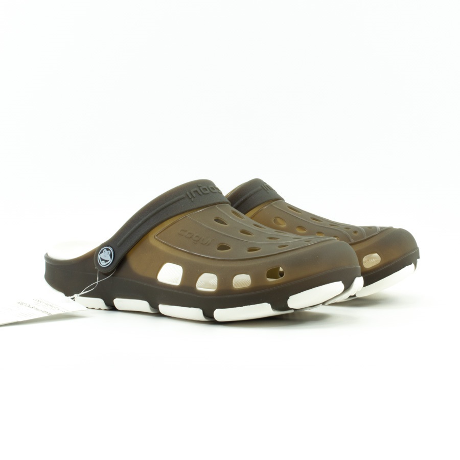 Мужские Сабо EVA-100% класс А COQUI * 6362 Dk.brown-White