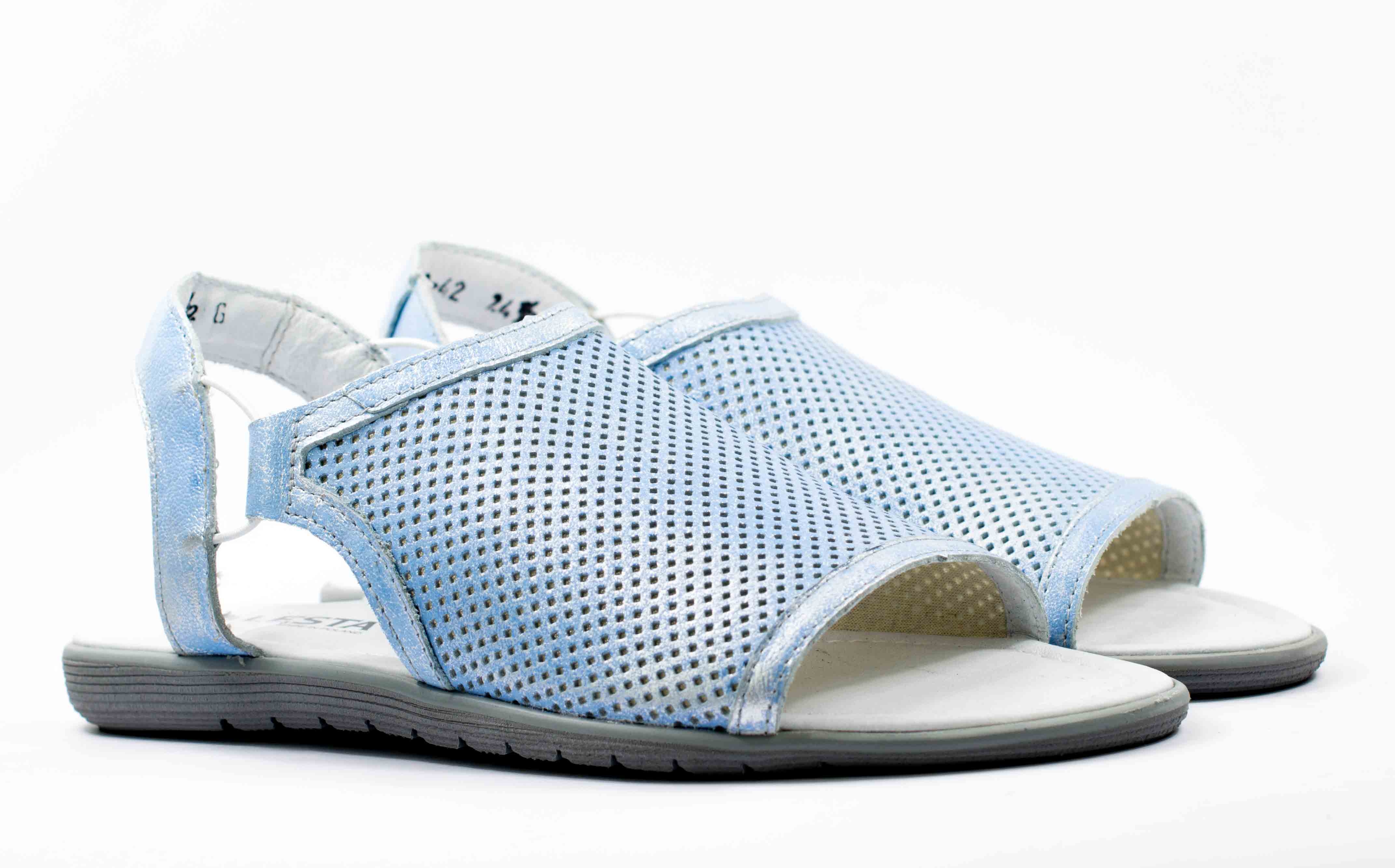 Женские Босоножки танкетка Натур. Шкіра LESTA * 1242-1-37B3