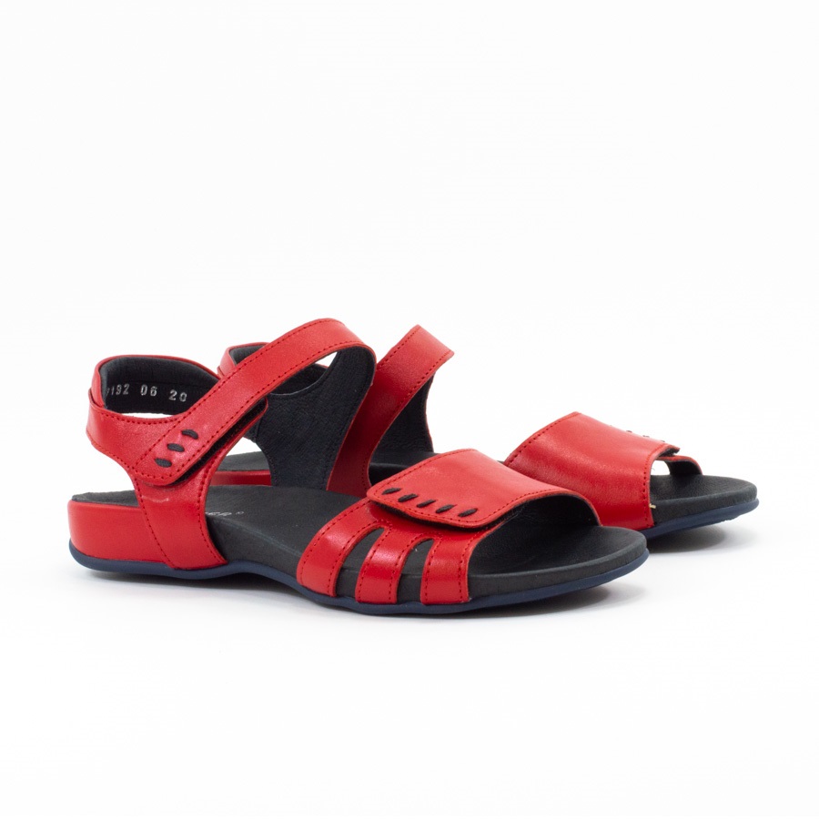 Женские Босоножки танкетка Натур. Шкіра STEPTER * 7192 Красные