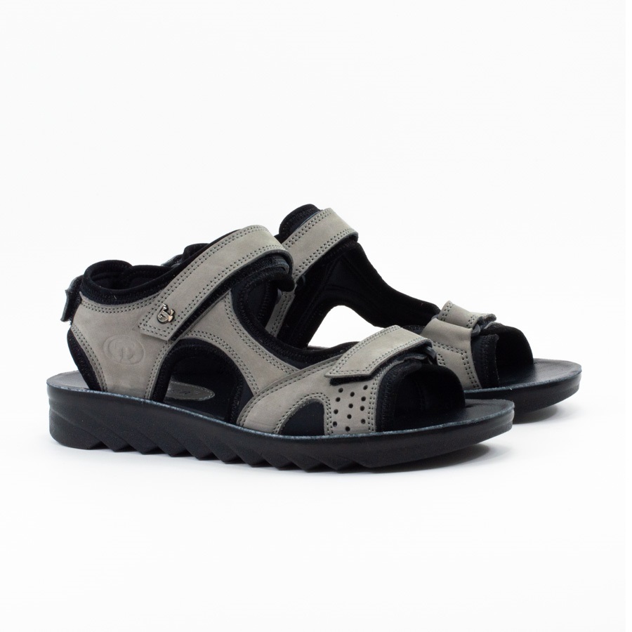 Женские Босоніжки танкетка Нубук STEPTER * 7179 Сірі