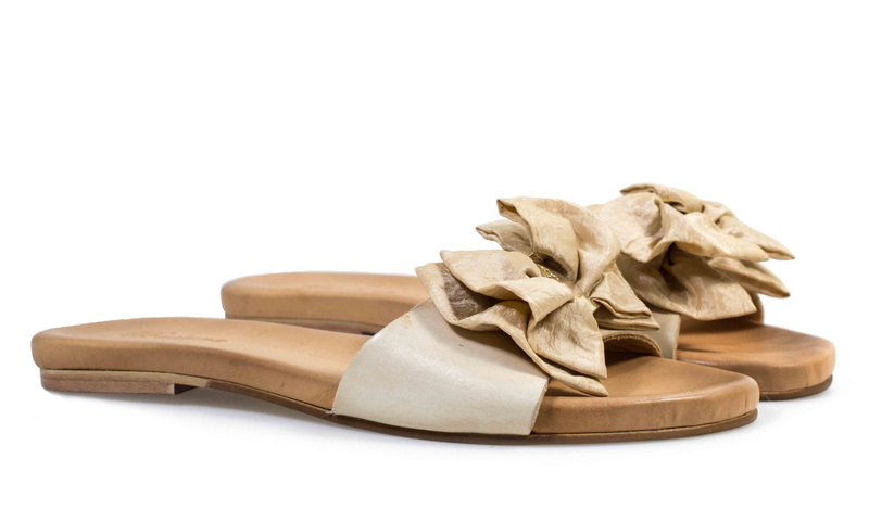 Женские Шлёпанцы Натур. Кожа BADURA * 110-061