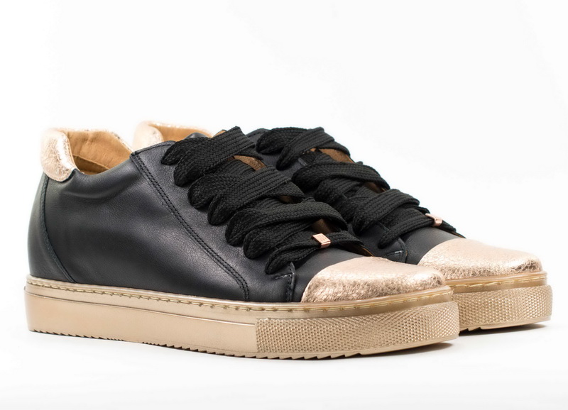 Женские Кроссовки Натур. Кожа BADURA * 6338-69-010 ЧЁРНЫЕ