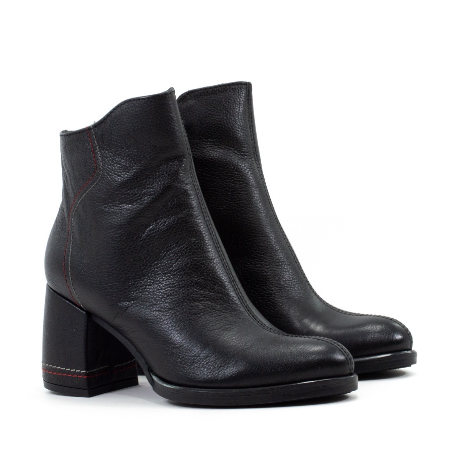 Женские Ботинки Натур. Кожа SIMEN * 2833A Чёрные