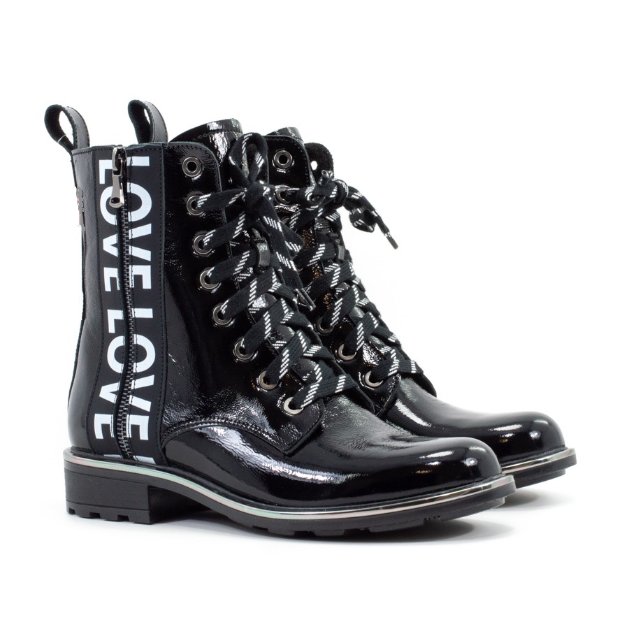 Женские Черевики Натур. Шкіра-Натур. Лак NESSI * 20756