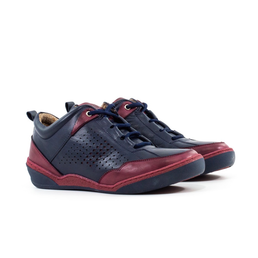 Женские Кроссовки Натур. Шкіра SAFESTEP * 12902 Синие