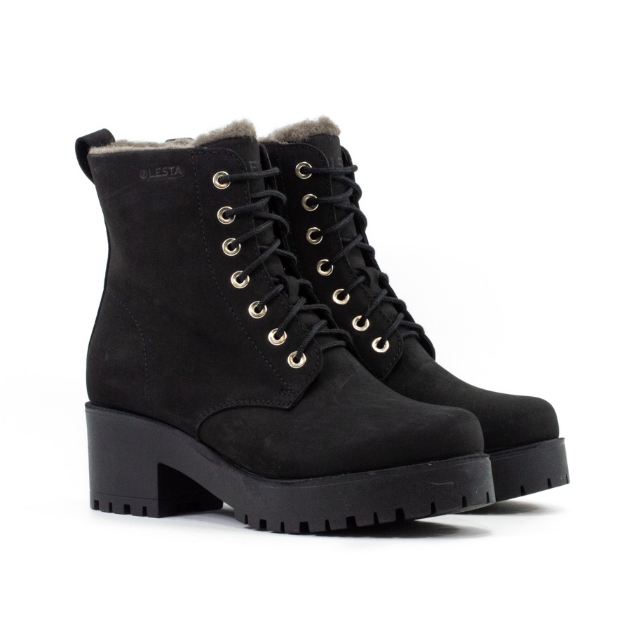 Женские Ботинки Нубук LESTA * 6629-7-1017