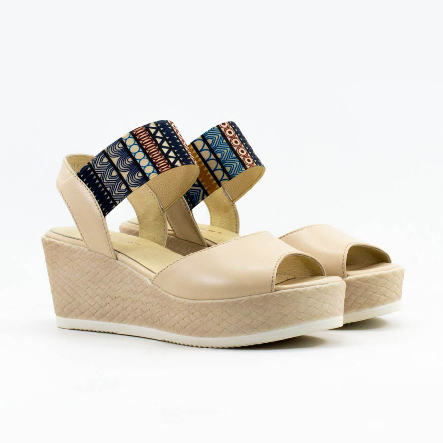 Женские Босоножки танкетка Натур. Шкіра STEPTER * 6897