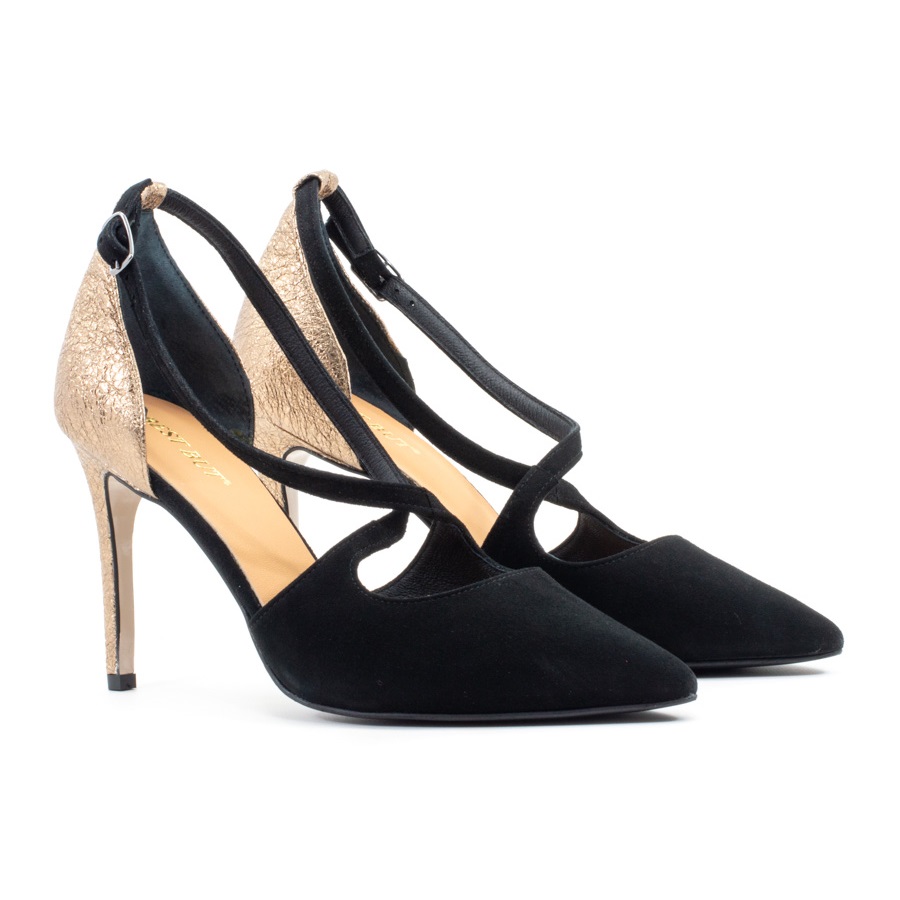 Женские Туфлі човники Замша-Натур. Шкіра BEST BUT * 7400TAS-239 NERO